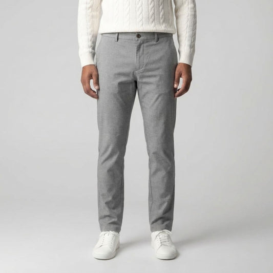 Regular Fit Straight Chino Lichtgrijs