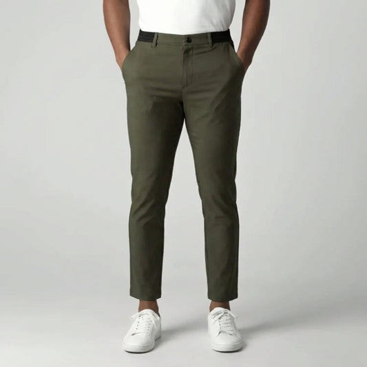 Slim Fit Stretch Chino Groen