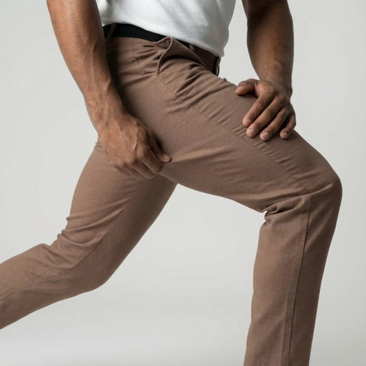Slim Fit Stretch Chino Lichtbruin