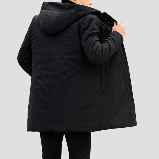 Waterdichte parka jas met capuchon