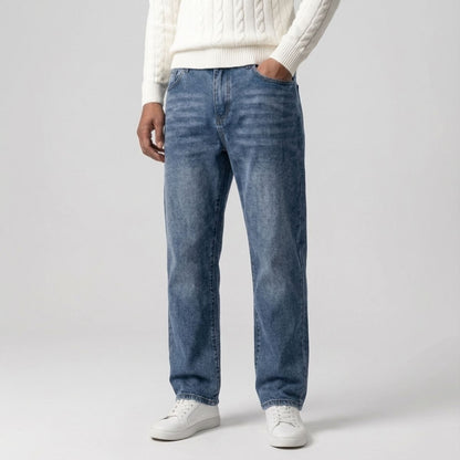 Regular Fit Straight Jeans Donkerblauw