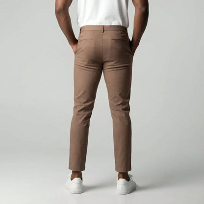 Slim Fit Stretch Chino Lichtbruin