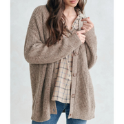LOLA | Dames Lange Warme Cardigan Women Cardigans Zavalori