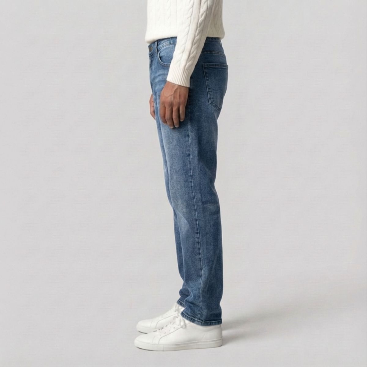 Regular Fit Straight Jeans Donkerblauw