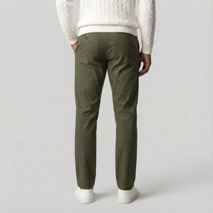 Regular Fit Straight Chino Groen