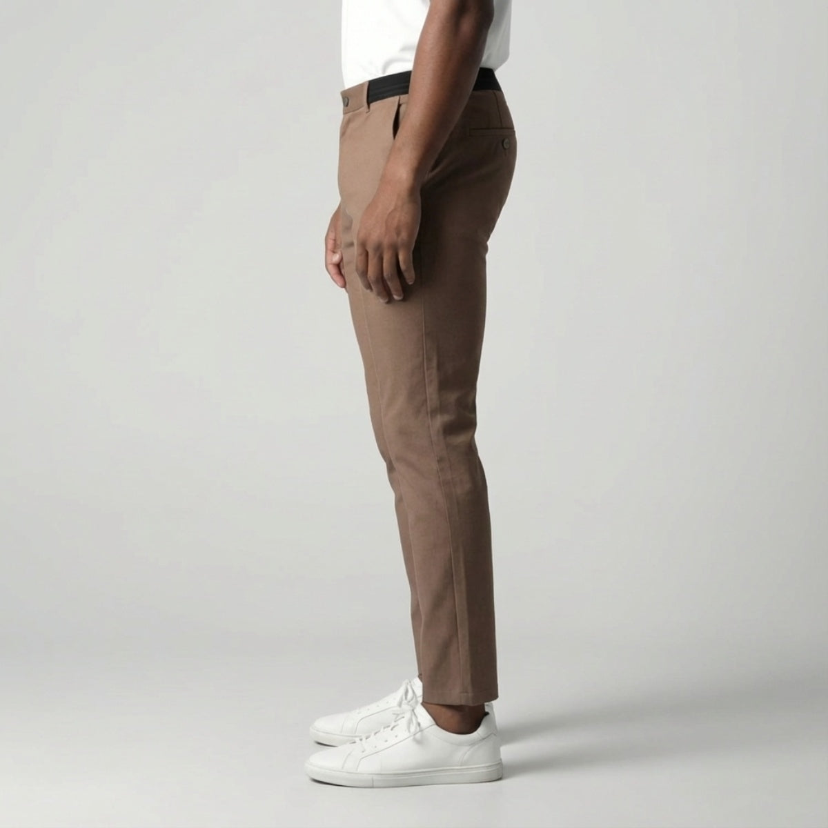 Slim Fit Stretch Chino Lichtbruin