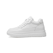 ZAVA – Heren Sneakers heren Veterschoenen | klassiek Zavalori Wit +10CM 37