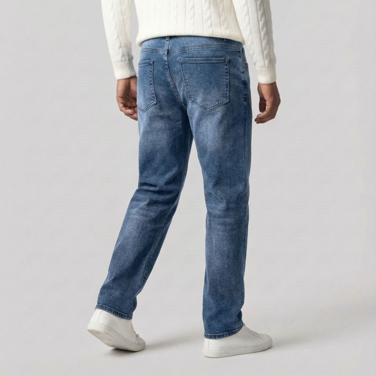 Regular Fit Straight Jeans Donkerblauw