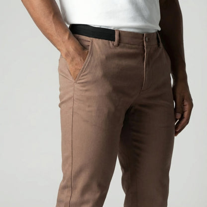 Slim Fit Stretch Chino Lichtbruin