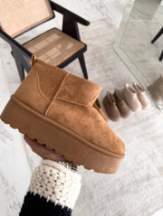 SNUG - Warme Dames Boots shoes winter sloffen Zavalori Camel 36
