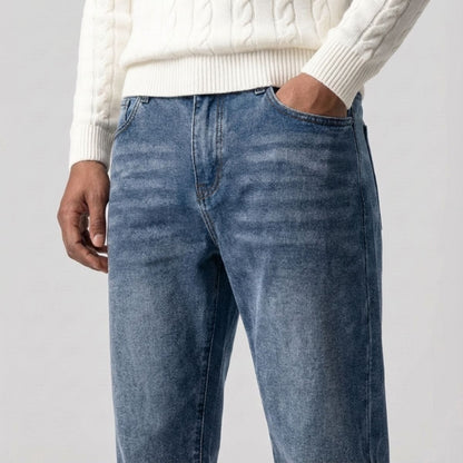 Regular Fit Straight Jeans Donkerblauw