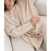 LOLA | Dames Lange Warme Cardigan Women Cardigans Zavalori Beige XS