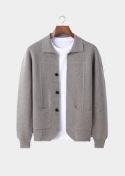 DAVY - Wol Overhemd met Knopen vest Zavalori Beige XS