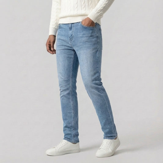 Slim Fit Stretch Jeans Lichtblauw