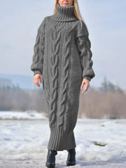 FENNA | Lange Gebreide Damestrui Truien & Vesten dames Zavalori Grijs S