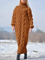 FENNA | Lange Gebreide Damestrui Truien & Vesten dames Zavalori Oranje S