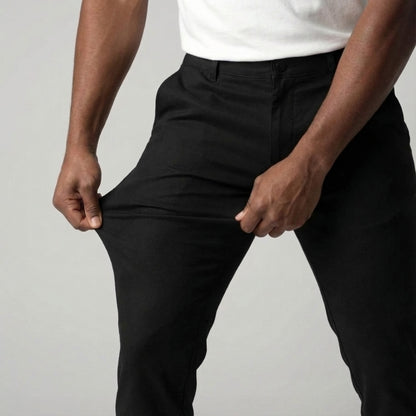 Slim Fit Stretch Chino Zwart