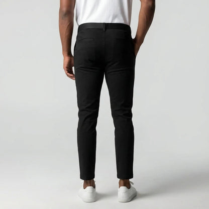 Slim Fit Stretch Chino Zwart