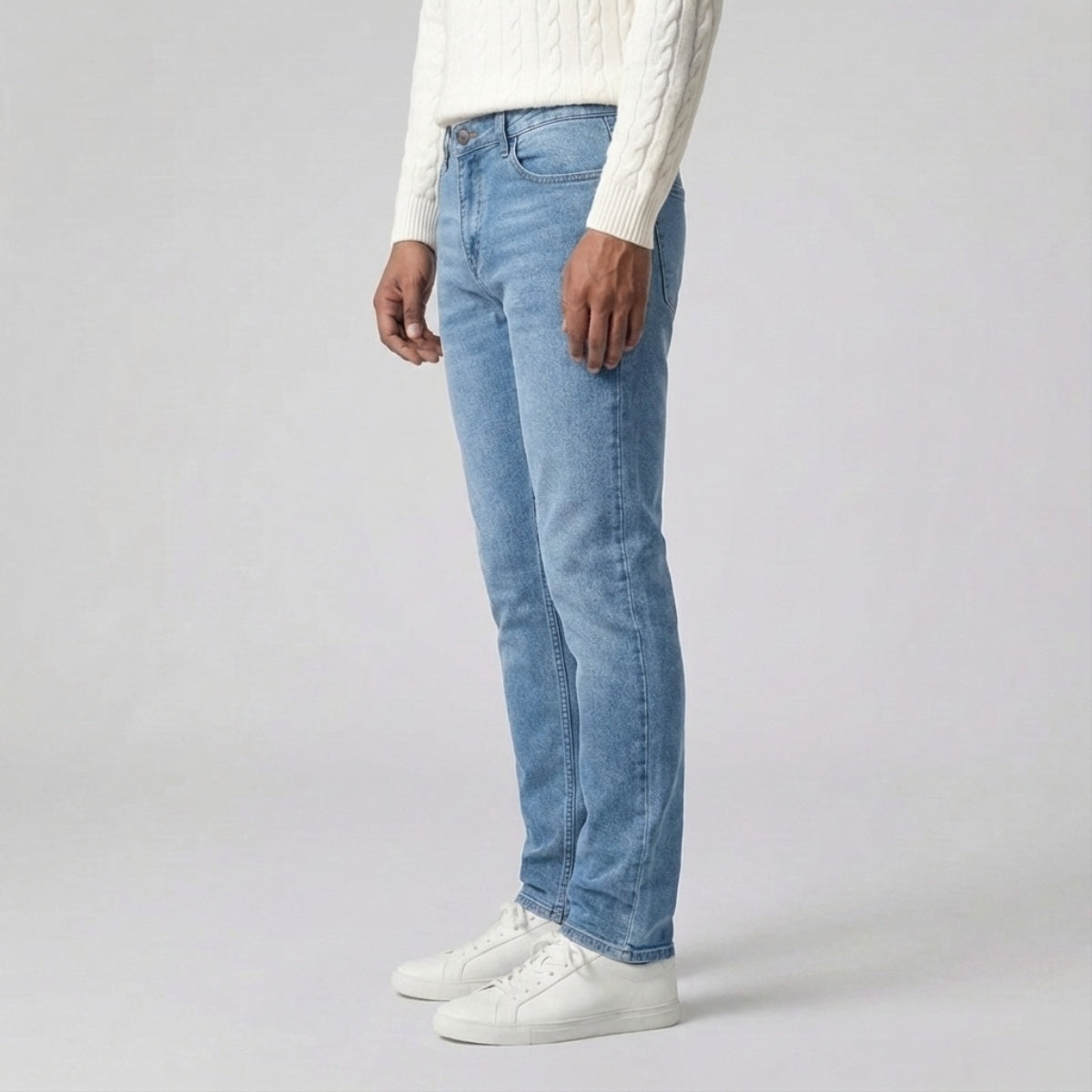 Slim Fit Stretch Jeans Lichtblauw