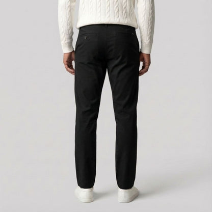 Regular Fit Straight Chino Zwart