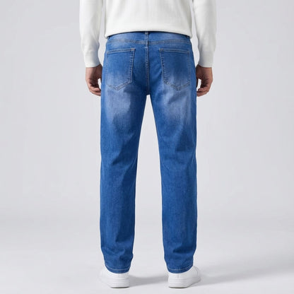 Regular Fit Straight Jeans Blauw