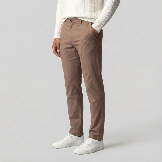 Regular Fit Straight Chino Lichtbruin