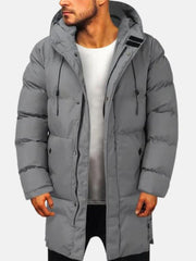 MOVEO | Lange Dikke Winterjas voor Heren Men Jackets Zavalori Grijs M