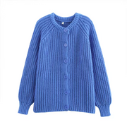 Kendal - Blauwe Gebreide Cardigan voor Een Zorgeloze Look Women's Cardigan Zavalori Lichtblauw 8 (S)