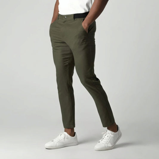 Slim Fit Stretch Chino Groen