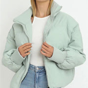 LEVA - Dames Cropped Puffer Winterjas Women's Jacket Zavalori