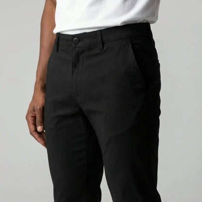 Slim Fit Stretch Chino Zwart