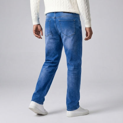Regular Fit Straight Jeans Blauw