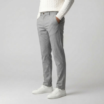 Regular Fit Straight Chino Lichtgrijs