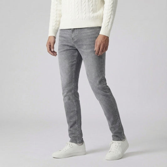 Slim Fit Stretch Jeans Grijs