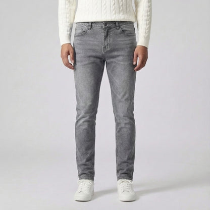 Slim Fit Stretch Jeans Grijs