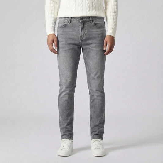 Slim Fit Stretch Jeans Grijs