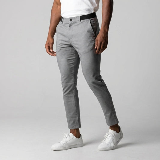 Slim Fit Stretch Chino Lichtgrijs