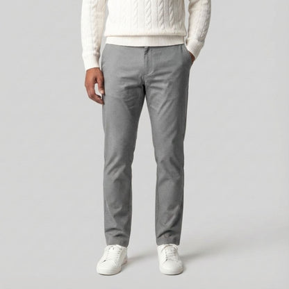 Regular Fit Straight Chino Lichtgrijs