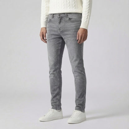Slim Fit Stretch Jeans Grijs
