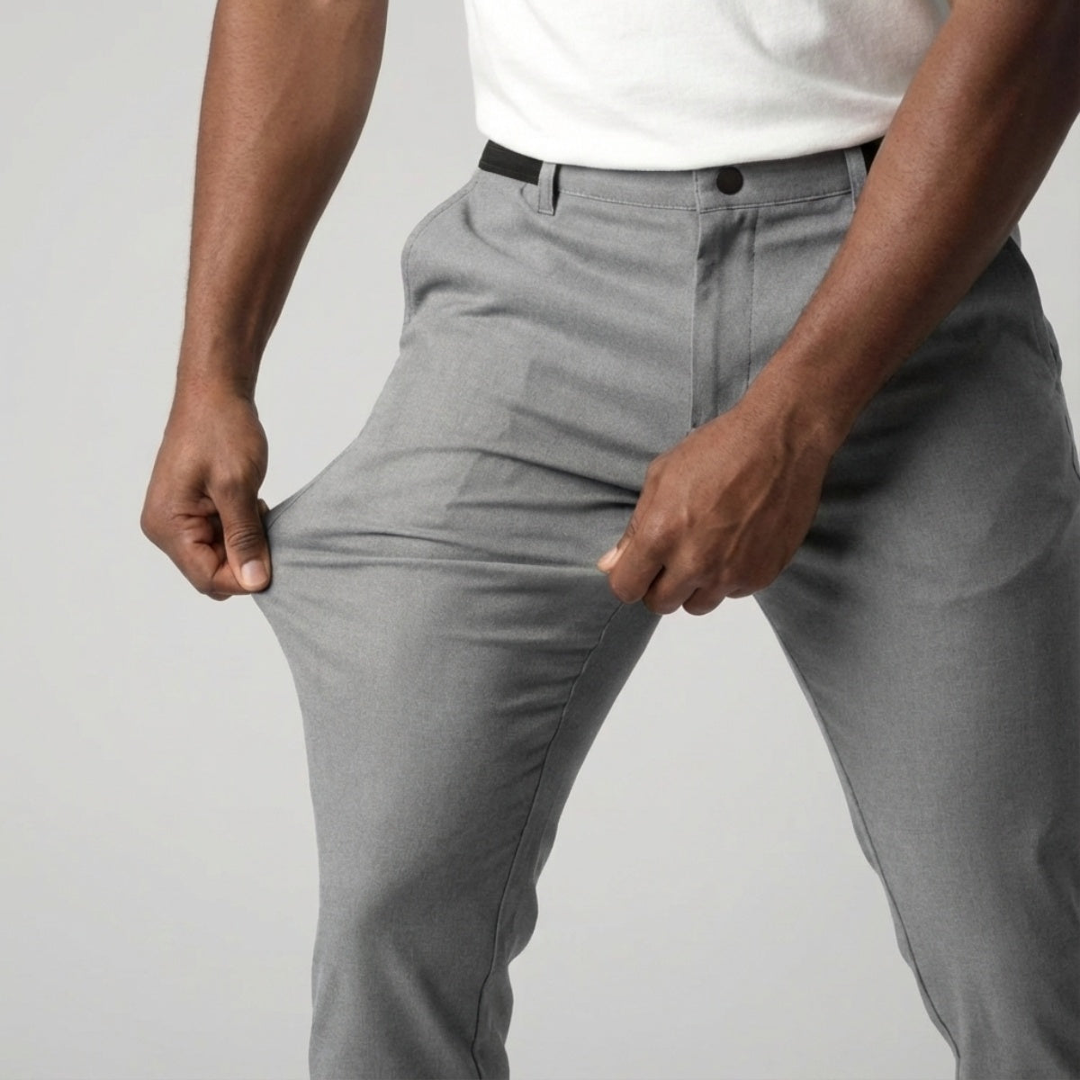 Slim Fit Stretch Chino Lichtgrijs