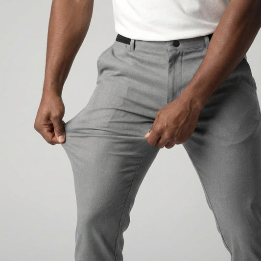 Slim Fit Stretch Chino Lichtgrijs