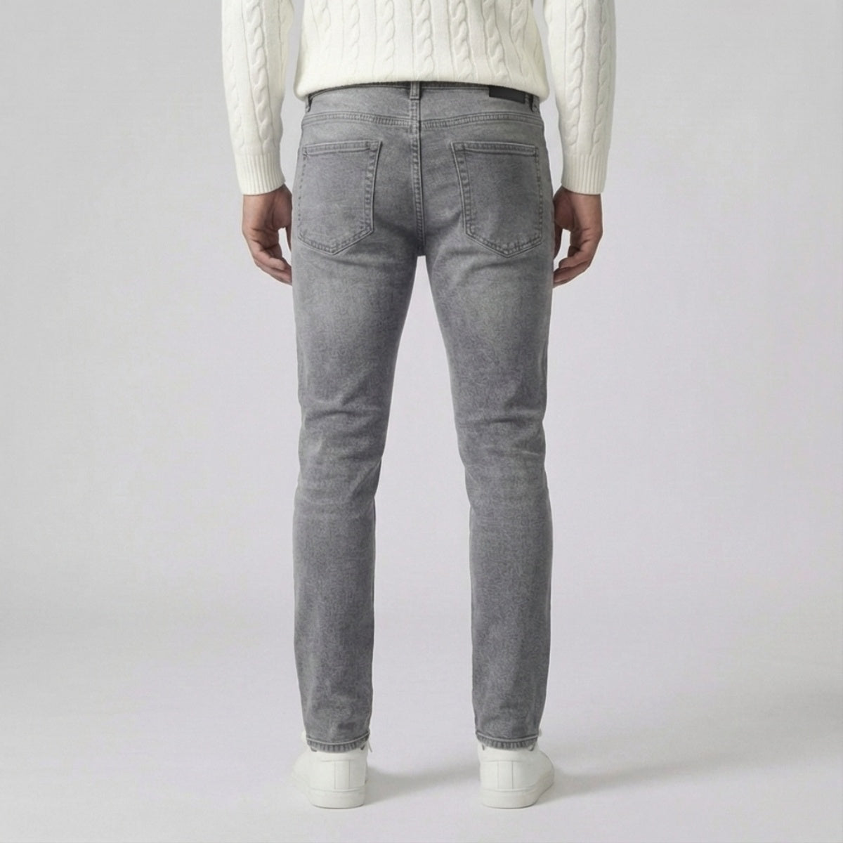 Slim Fit Stretch Jeans Grijs