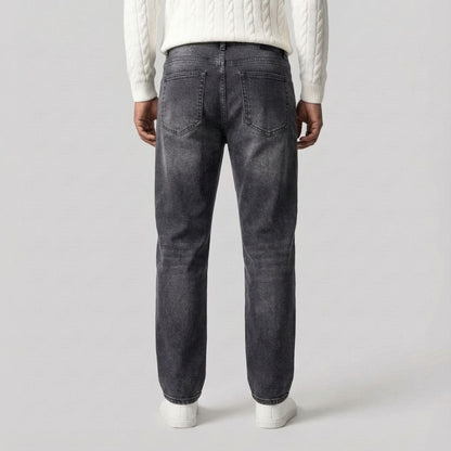 Regular Fit Straight Jeans Antraciet