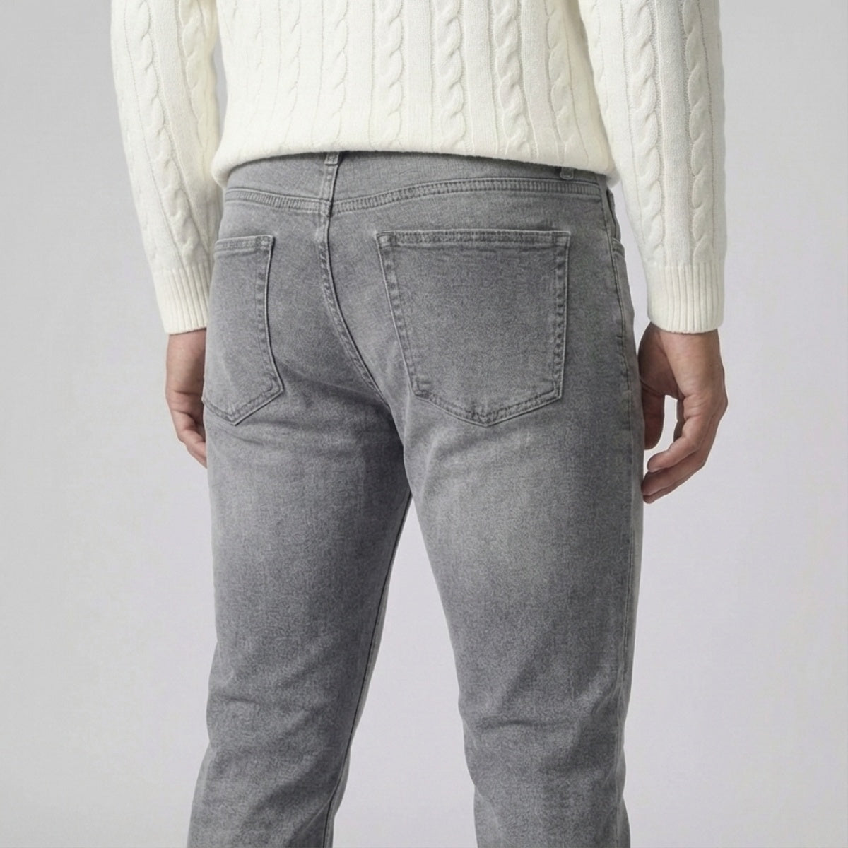 Slim Fit Stretch Jeans Grijs