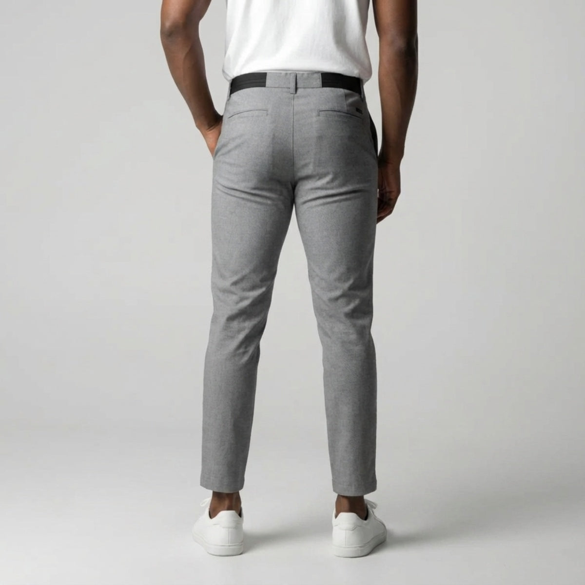 Slim Fit Stretch Chino Lichtgrijs