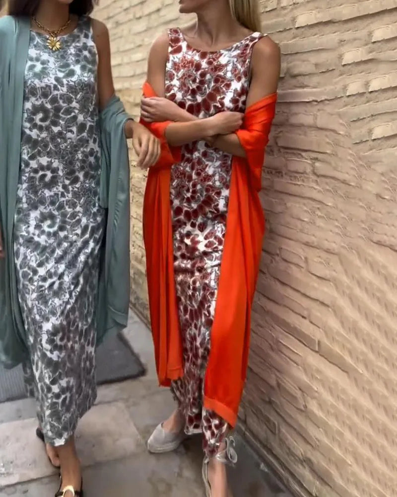 Maxi Two-Piece Set met Bloemenprint