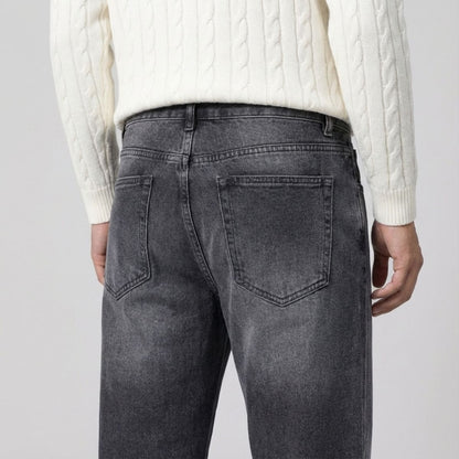 Regular Fit Straight Jeans Antraciet