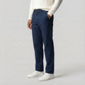 Regular Fit Straight Chino Diepblauw