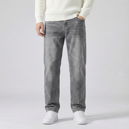 Regular Fit Straight Jeans Grijs