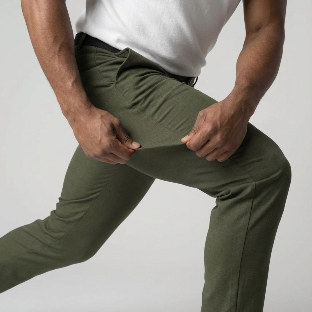 Slim Fit Stretch Chino Groen